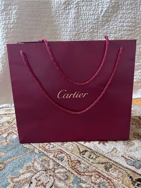 Authentic Cartier Shopping Bag